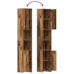 vidaXL Ensemble de meubles salle de bain 3 Pièces bois d'ingénierie