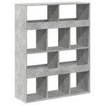 vidaXL Cloison de séparation gris béton bois d'ingénierie