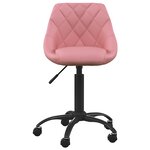 vidaXL Chaise à manger Rose Velours