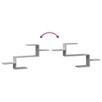 vidaXL Étagère murale sonoma gris 104x15x49 cm bois ingénierie