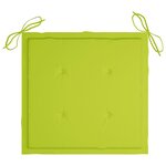 vidaXL Chaises pliables de jardin lot de 2 avec coussins Bambou