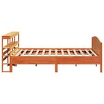 vidaXL Cadre de lit sans matelas cire marron 200x200cm bois pin massif