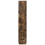 vidaXL Ensemble de Meubles 2 Pièces Chêne fumé 33 x 34 5 x 87 cm