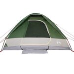 vidaXL Tente de camping à dôme 4 personnes vert imperméable