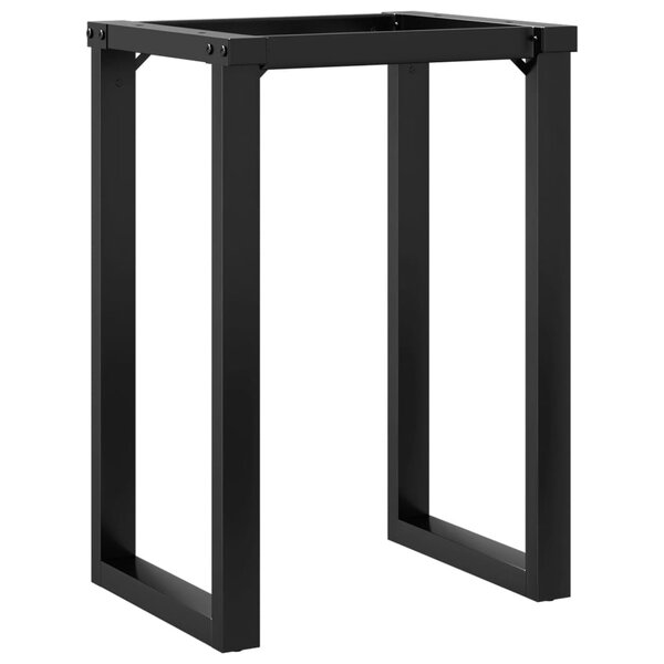 vidaXL Pieds de table à manger cadre en O 60x50x73 cm acier