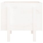 vidaXL Jardinière blanc 62x50x57 cm bois massif de pin