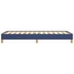 vidaXL Cadre de lit sans matelas bleu 80x200 cm tissu