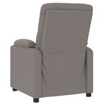 vidaXL Fauteuil inclinable électrique Taupe Tissu