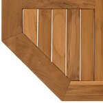 vidaXL Dessus de table 60x60x2 5 cm octogonal bois de teck massif