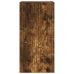 vidaXL Meuble TV mural Montage mural 2 Pièces Chêne fumé 30 x 31 x 60 cm