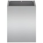 vidaXL Cache-pot de jardin Argent Acier galvanisé