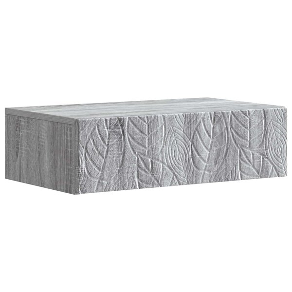 vidaXL Table d'appoint murale 87 5 x 34 5 x 17 cm Bois d'ingénierie