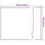 vidaXL Film de fenêtre auto-adhésif Rayures givrées 90 x 1000 cm PVC