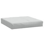 vidaXL Coussins de palette lot de 2 gris clair mélangé tissu