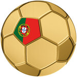Monnaie PORTUGAL FOOTBALL Sport Icons 1/1000 Oz Or 3000 Francs Chad