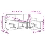 vidaXL Ensemble de canapés d'extérieur 4 pc
