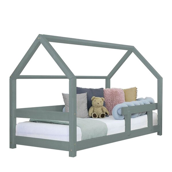 Lit cabane enfant TERY 80 x 160 vert sauge