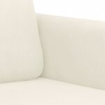 vidaXL Ensemble de canapés 3 Pièces crème velours