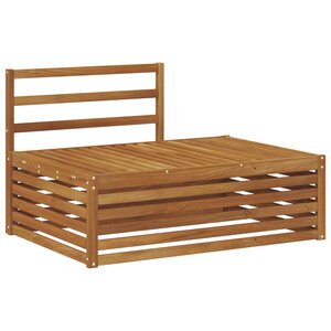 vidaXL Canapé d'extérieur extrémité Naturel 115 x 83 x 73 cm