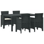 vidaXL Ensemble de salle à manger pour jardin 5 pc Anthracite