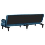 vidaXL Canapé-lit avec accoudoirs bleu velours