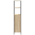 vidaXL Meuble de salle de bain avec étagères chêne sonoma 36x35x165 cm