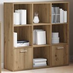 vidaXL Bibliothèque chêne artisanal 98x29x97 5 cm bois d'ingénierie
