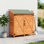 vidaXL Abri de jardin Marron 106 x 56 x 113 5 cm Bois d'ingénierie