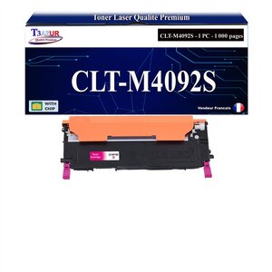 T3AZUR - Toner compatible avec Samsung CLT-M4092S pour Samsung CLP310 CLP310N CLP315 CLP315W CLX3170 CLX3170FN CLX3175 CLX3175FN CLX3175FW CLX3175N - Magenta
