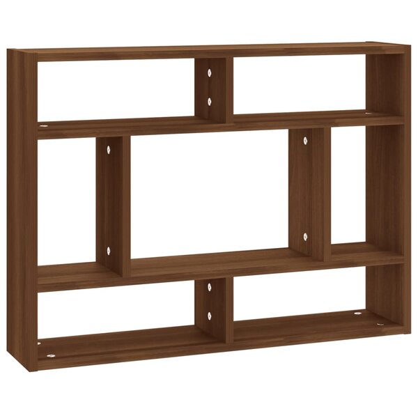 vidaXL Étagère murale Chêne marron 75x16x55 cm Bois d'ingénierie