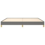 vidaXL Cadre de lit sans matelas gris foncé 200x200 cm tissu