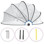 vidaXL Dôme de piscine rond 406x203 cm PVC