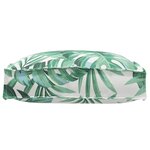 vidaXL Coussin pour assise de palette Floral 2 Pièces Motif de feuille