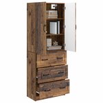vidaXL Ensemble de Meubles 2 Pièces Bois ancien 66 x 34 5 x 87 cm