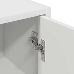 vidaXL Cabinet de salle de bain Montage mural Blanc 39 x 23.5 x 65 cm