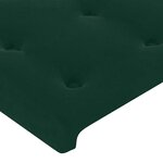 vidaXL Sommier à lattes de lit et matelas et LED Vert foncé 80x200 cm