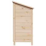 vidaXL Abri de jardin Naturel 59 x 56 x 113 5 cm Bois de Sapin Massif