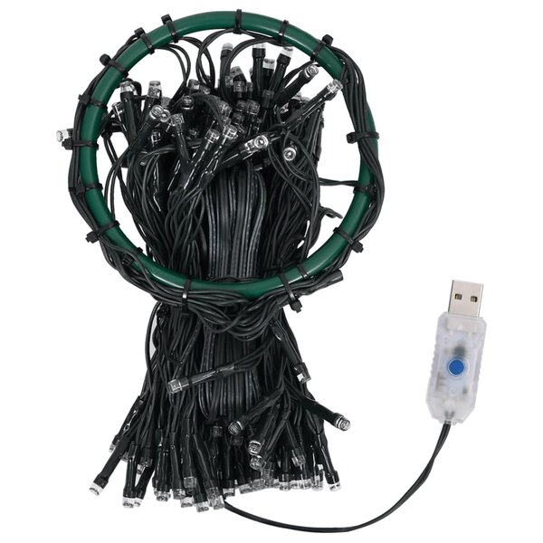 vidaXL Guirlande lumineuse filet d'arbre de Noël 300 LED 300 cm