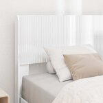 vidaXL Tête de lit Blanc brillant PB