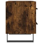 vidaXL Table de chevet chêne fumé 40x35x47 5 cm bois d’ingénierie