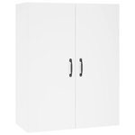 vidaXL Buffet haut Blanc 69 5x34x180 cm Bois d'ingénierie