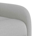 vidaXL Fauteuil de massage inclinable gris nuage tissu