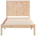 vidaXL Cadre de lit extra long sans matelas 100x220 cm bois massif