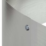 vidaXL Cache-pot de jardin Argent 120 x 120 x 20 cm Acier galvanisé