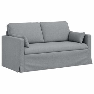 vidaXL Canapé Gris clair 158 x 78 x 80 cm tissu