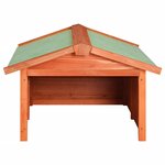 vidaXL Garage de tondeuse à gazon 72x87x50 cm Bois de sapin solide