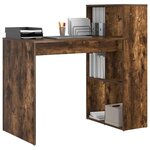 vidaXL Bureau Chêne fumé 108 x 55 x 103.5 cm Bois d'ingénierie