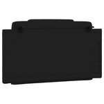 vidaXL Coussin de tête de lit Viana noir 100 cm similicuir