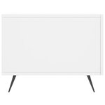 vidaXL Table basse blanc 50x50x40 cm bois d'ingénierie