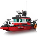 Mould King 10082 - Ensemble de construction de bateau-pompier